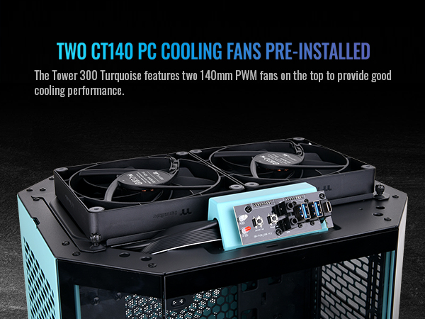 PCケース(自作PC用) thermaltake the tower 300 turquoise The Tower 300 Turquoise Micro Tower Chassis